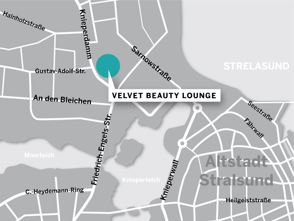 Karte Velvet Beauty Lounge